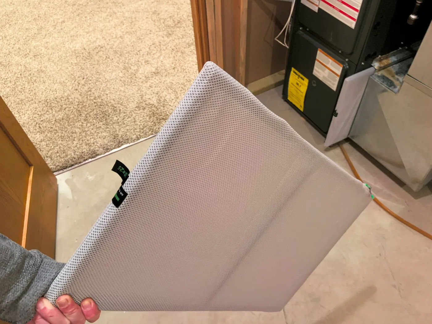 A clean HVAC filter after our maintenance programme